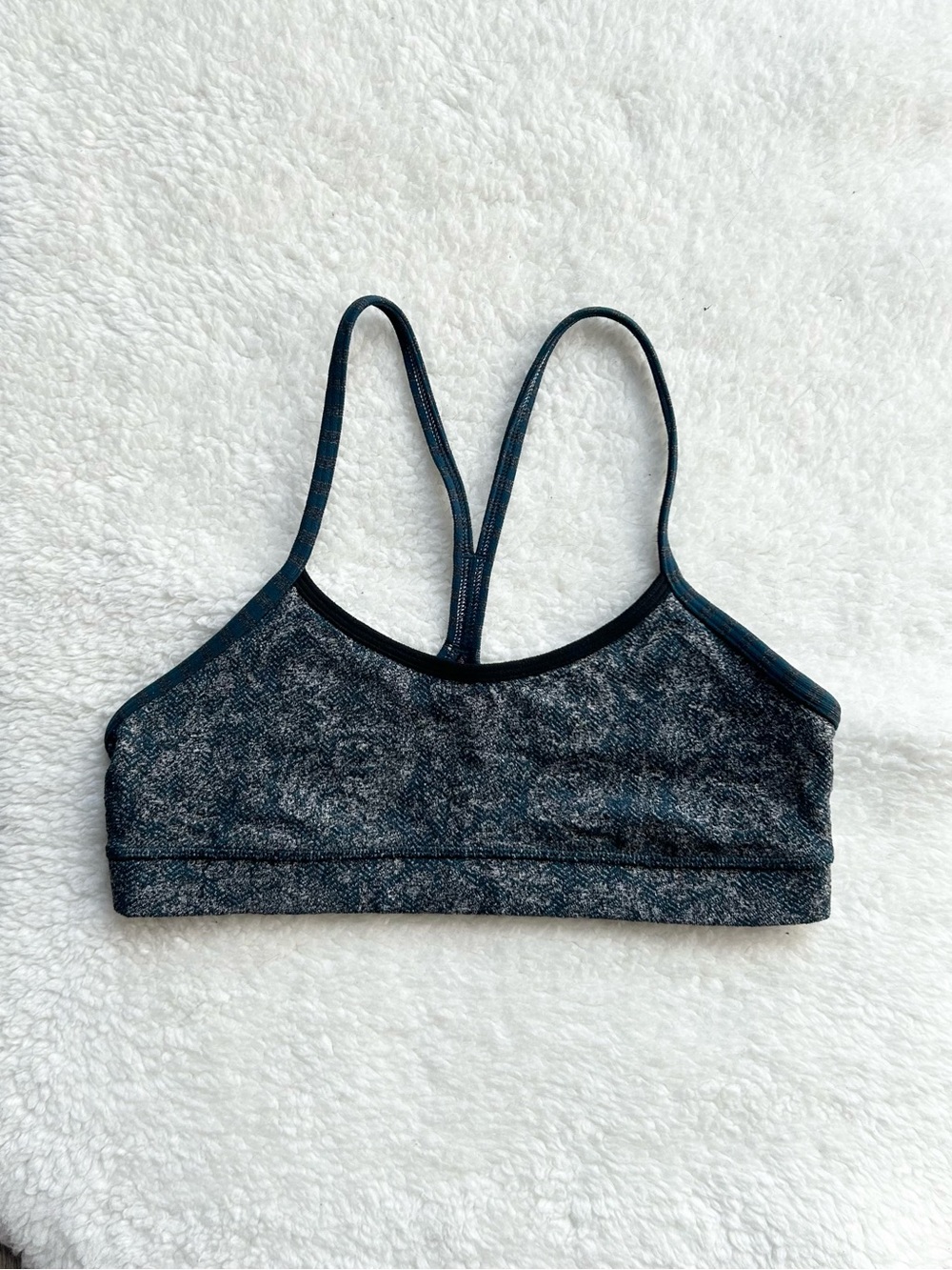 Lululemon Blue Printed Sports Bra